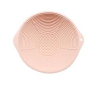 Pumixiy Set di cestini in silicone per lievitazione pane a lievitazione naturale, con raschietto per impasto, contenitore ovale per fermentazione per panettieri domestici professionali (rotondo rosa)