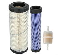 Pumixiy Set di filtri dell'aria per modelli BS 841497 821136, prefiltro esterno e filtro dell'aria interno con filtro carburante incluso, adatto per CH18 CH26 CV16 CV26 LH640 LH685