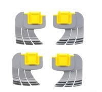 Pumixiy Set di ricambio per spazzola ciclonica per robot da piscina, compatibile con Zodiac MX8 MX6 per aspirapolvere Elite per piscina interrata grigio giallo 4 pezzi