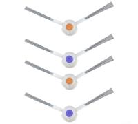 Pumixiy Set di spazzole laterali angolari di ricambio compatibili per Narwal, Freo X Ultra, Freo X Plus, robot aspirapolvere, accessori per la pulizia degli angoli, colore bianco, confezione da 4 (4