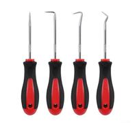 Pumixiy Set di strumenti per rimozione auto, 4 in 1, dritti a 90 gradi, con gancio ad angolo completo, kit per estrattore di guarnizioni O-ring, ingegneri, tecnici, hobbisti, lunghezza 150 mm, manico