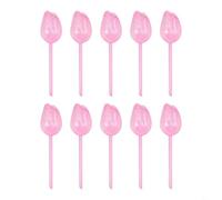 Pumixiy Sfere per irrigazione a forma di tulipano, 10 pezzi, irrigatori automatici per piante da interno, in PVC, per giardino, casa, ufficio, colore rosa