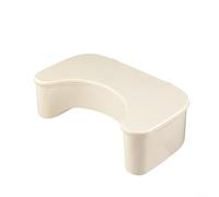 Pumixiy Sgabello da bagno per WC, correttore posturale per migliorare il movimento intestinale, robusto sgabello con struttura igienica in polipropilene, 40,5 x 24 x 14 cm (beige)