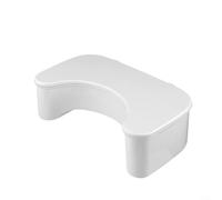 Pumixiy Sgabello da bagno per WC, correttore posturale per migliorare il movimento intestinale, robusto sgabello con struttura igienica in PP, 40,5 x 24 x 14 cm (bianco)