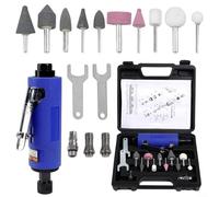 Pumixiy Smerigliatrice pneumatica multiuso con mandrini da 3 mm e 6 mm, controllo della velocità di aspirazione dell'aria e scarico posteriore per applicazioni di saldatura, rettifica, riparazione