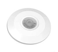 Pumixiy Soffitto con ritardo interruttore Rilevamento illuminazione variabile Attivazione del movimento a 360° Materiale Abspc per lampade a bassa tensione e sensore scala per corridoio sensibile alla