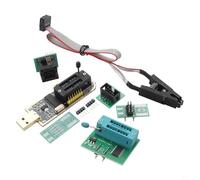 Pumixiy SOIC8 Test Clip per programmatore CH341A - EEPROM BIOS Flash Tool, supporta 24CXX 25CXX, adattatore 1.8V, USB a TTL seriale, SOP8 SOP16 Kit di programmazione