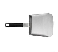 Pumixiy Spatola e paletta per alimenti in acciaio inox di grande capacità per griglie e cotture, progettata per gestire cucine pesanti e trasferimento efficiente degli alimenti