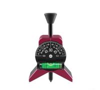 Pumixiy Strumento magnetico per la ricerca del centro del tubo, con goniometro a bolla, quadrante regolabile, struttura in alluminio di grado professionale, per tubi da 3,8 a 15,2 cm