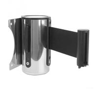 Pumixiy Supporto per nastro adesivo da parete con montante in acciaio inox, barriera retrattile per coda UK, supporto per il controllo della folla per negozio, guida alle code in metallo per banche, 2