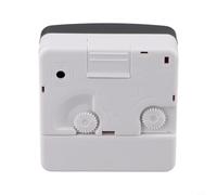 Pumixiy Sveglia al quarzo portatile dal design quadrato con funzionamento silenzioso e luce integrata, mini orologio da scrivania da viaggio adatto per uso comodino (grigio)