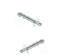 Pumixiy Tasselli per cartongesso in acciaio zincato, confezione da 10, resistenti, per cartongesso, acciaio al carbonio Q235, con tensionamento a vite e anti-rotazione (M4 x 32 mm)