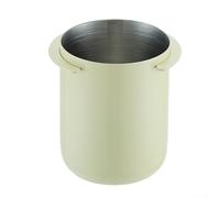 Pumixiy Tazza dosatrice da 58 mm in acciaio inox per macchine da caffè espresso con bocca larga per un trasferimento efficiente e una distribuzione uniforme dei fondi di caffè (giallo)