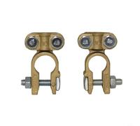 Pumixiy Terminale batteria in ottone per auto da 12 V 24 V, morsetto per batteria nominale 300 A, connettori terminali rossi e neri, per moto, camion, barca, furgoni, supporti