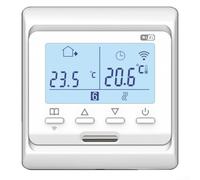 Pumixiy Termostato programmabile per riscaldamento a pavimento | Controllo digitale LCD della temperatura ±0,5°C | Alloggiamento in PC bianco 86 x 86 x 40 mm | Classificazione IP20 | Compatibile con