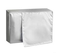 Pumixiy Tessuto Oxford compatibile con aria 1p, per unità esterne, condizionatore impermeabile, protezione UV, antipolvere, con unità a 3p AC, tessuto in poliestere argento (2-Big 2P)