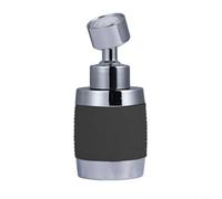 Pumixiy Threespeed Regolabile, girevole a 360 gradi, filtro antisplash, compatibile con la maggior parte dei rubinetti da cucina in ottone Plus ABS con testa (nero)
