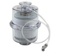 Pumixiy Unità di separazione del vapore dell'olio per pompe a vuoto, filtro ad alta efficienza della nebbia dell'olio con l'adattatore KF25 KF40, guscio trasparente per il monitoraggio reale di (KF-25