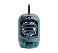 Pumixiy Ventilatore evaporativo per scrivania, umidificatore per casa, ufficio, auto, campeggio, con serbatoio da 280 ml, funzione oscillante automatica (verde)