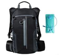 Pumixiy Zaino sportivo ultra leggero con serbatoio d'acqua da 3 litri, per corsa, ciclismo, escursionismo, maratona, attività all'aperto, nero, arancione, verde, giallo, adatto per uomini e donne