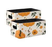 Pumkin - Cubi portaoggetti in stile country, in stile cartone animato, confezione da 2 pezzi, organizer per armadio, vestiti, scaffali e libri