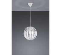 PUMKIN SOSPENSIONE LISTELLI METACRILATO TRASPARENTI E BIANCO 3 POSSIBILITA' DI FORME D. 30CM 1 LUCE ATTACCO E27