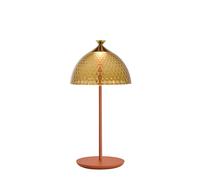 PUMO Lampada da Tavolo Ambra/ Rosso Mattone