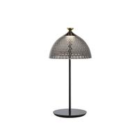 PUMO Lampada da Tavolo Fumo/ Nero