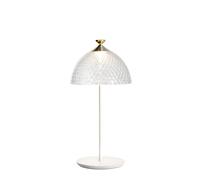 PUMO Lampada da Tavolo Trasparente/ Bianco