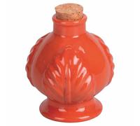 Pumo Mini oliera 120 ml in Ceramica, Tappo in Sughero, Dulce de Leche, Tinte Uniche