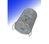 Pump Barrier Cover Round 2mm Outdoor Stainless Steel Pump Filter Guard for Fish Pond Septic Tank Water(13.78x15.75in/35x40cm)