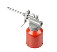 Pump - Caraffa per olio in metallo con beccucci in rame, capacità 250 ml, colore: Rosso