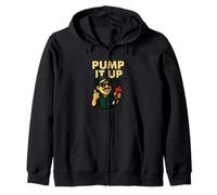 Pump It Up Divertente Stazione di Servizio Umorismo Felpa con Cappuccio