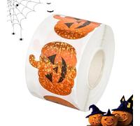 Pumpa Di Halloween - Adesivi Di Zucca Per Scrapbooking | Forniture Olografiche Da 500 Pezzi | Facce Di Faccine Spettrali Per I Giochi Autunno Dipinto Per Le Vacanze Caduta | Adesivo Da Cling Finestra