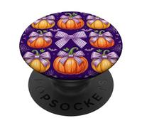 Pumpe a filo coquette per vibrazioni autunnali di Halloween PopSockets PopGrip Adesivo