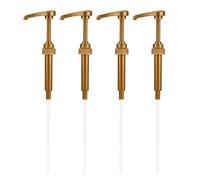 Pumper bottiglia di sciroppo, sciroppo di caffè Pumper 4pcs 750 ml di sciroppo di plastica Pumper Golden Monin Sciroppo Pumper Lozione Dispenser per i coni di neve aroma