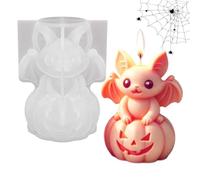 Pumpkin And Bat-shaped Silicone Molds, Halloween Ghost Pumpkin Candle Scent