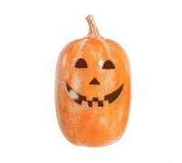 Pumpkin Boo Buddies Decorazione in resina fatta a mano per autunno e Halloween, per uso interno, perfetta per mensole, caminetti e tavoli (22 cm)