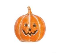 Pumpkin Boo Buddies Decorazione in resina fatta a mano per autunno e Halloween, per uso interno, perfetta per mensole, caminetti e tavoli (14 cm)