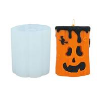 Pumpkin Candle Mold, Ghost Candle Casting, 3.54x2.68x2.68in Reusable & versitile, Arts Crafts Activities, Silicone Craft Molds for Home, Studio, School, Creative Crafting Projects, Candles Making