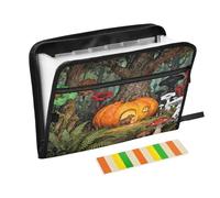 Pumpkin Capybara - Cartella portadocumenti a fisarmonica, espandibile, con cerniera, 13 tasche, per lavoro e casa