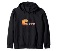 Pumpkin Chasing Little Ghosts Spooky Stagione Divertente Felpa con Cappuccio