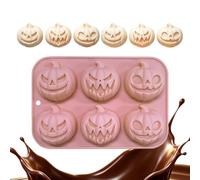 Pumpkin Chocolate Mold 6 Cavity Easy Release Halloween Chocolate M Reusable