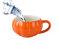 Pumpkin Cup for Kids - Halloween Pumpkin Cartoon Coffee Mug | Dishwasher Safe Drinking Supplies for Tea, Milk, Coffee and Hot Drink | Pumpkîn Cup Ceramic Lid | Children's Breakfast Mug Dessert Soup C