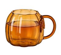 Pumpkin Cups, 550ml Glass Autumn Pumpkin-Shaped Tea Cups, Thanksgiving | Holiday accessory, pumpkin cups, 550ml glass autumn pumpkin-shaped tea cups, Thanksgiving glass tea mug for organized picnic