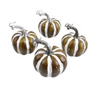 Pumpkin Decorations - 4 Pieces Realistic Artificial Foam Fall Vegetable