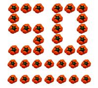 Pumpkin Decorations, Artificial Foam Pumpkins, Rustic Autumn Tabletop Ornaments with 3.15x3.15x3.15 Inches Size, Decorative Accents for Bookshelves, Kitchen, Wedding, Windowsills, Baskets Harvest