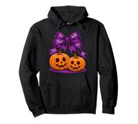Pumpkin di papi di prua di Halloween simpatico inquietante Felpa con Cappuccio