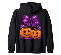 Pumpkin di papi di prua di Halloween simpatico inquietante Felpa con Cappuccio