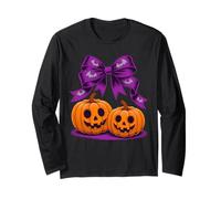 Pumpkin di papi di prua di Halloween simpatico inquietante Maglia a Manica